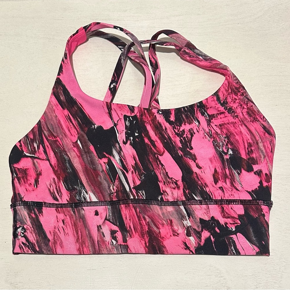Lululemon Energy Bra Long Line Incentive Refresh Multi